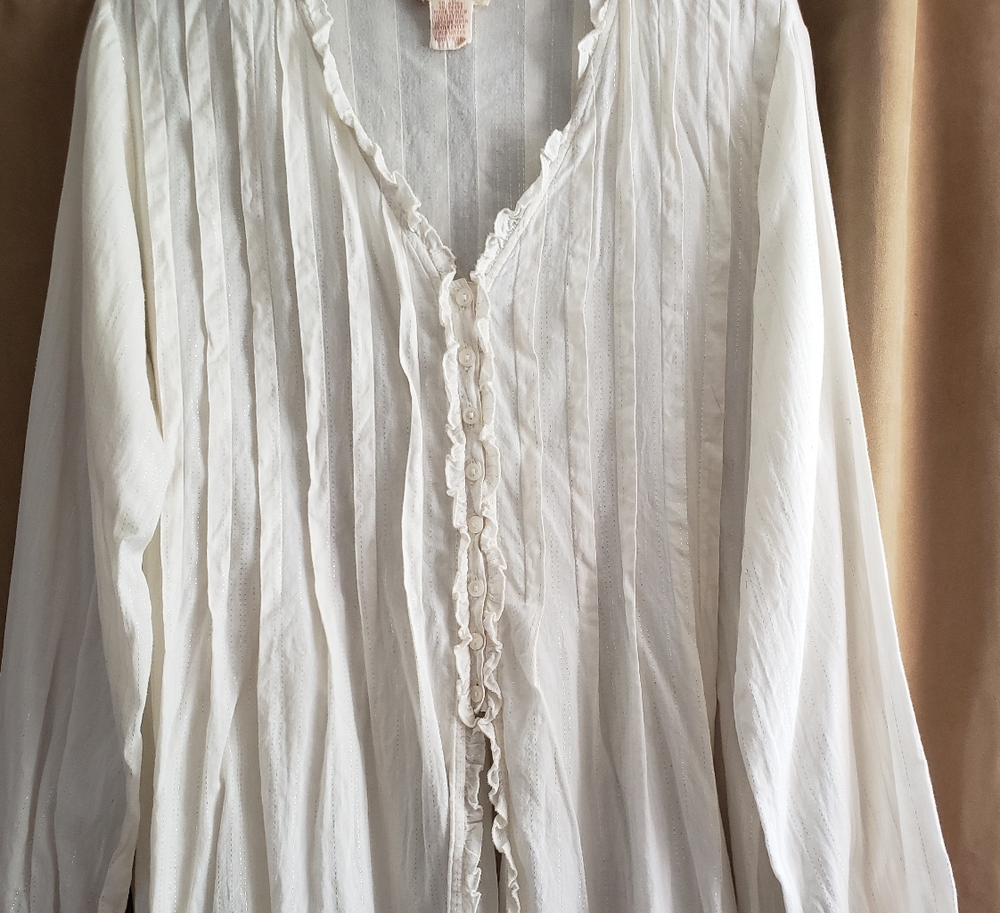 Vintage April Cornell white top
